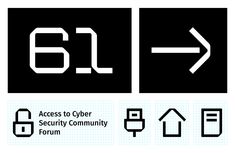 the logo for the security community is shown in black and white, with an arrow pointing to