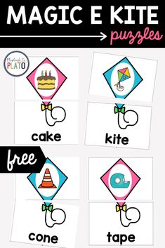 Magic E Activities Kindergarten, Magic E Words, Syllables Activities, Playdough To Plato, Spring Lessons, Literacy Centers Kindergarten, Kindergarten Reading Activities, Cvce Words, Magic E