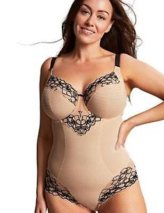 Find ideas๏ฟฝand inspiration for Panache Envy Bodysuit Underwired Ladies Fuller Figure Lingerie 7288, Womens Clothing Full Figure Lingerie, Panache Bras, Stretch Lace Top, Simone Perele, Lingerie Drawer, Full Cup Bra, Lace Body, Bra Types, Jd Williams