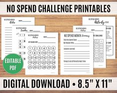 printable no spend challenge worksheet for kids to practice number recognition and spelling