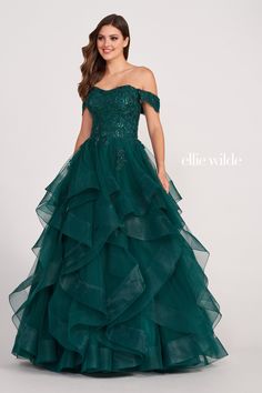 Ok, just click & watch the video. I love this dress! Ellie Wilde Prom Dresses, Designer Formal Dresses, Prom Inspo, Prom 2024, Formal Dresses With Sleeves, Dress Colors, Ellie Wilde, Corset Dress Prom, Long Sleeve Prom