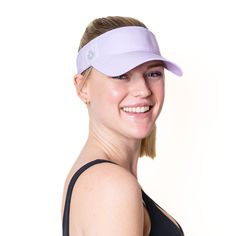 Visor, Slide Strap, Lavender, UPF 50+ - VIMHUE Functional Baseball Cap With Visor Upf 50+, Adjustable Visor Hat With Upf 50+, Upf 50+ Beach Visor Baseball Cap, Adjustable Upf 50+ Summer Visor, Summer Visor With Upf 50+ Protection, Female Head, Athletic Gear, Functional Accessories, Upf 50