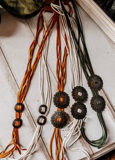 24in long-stranded concho necklace Concho Necklace, Rodeo Jewelry, Rodeo Style, Cowgirl Jewelry, Rodeo Fashion, Leather Corded Necklace, Cowgirl Chic, Jewelry Accessories Ideas, Western Theme