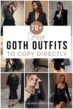 Looking for classy goth outfits to copy? Check this post for the best fashion guide on how to wear the goth fashion style, and the best goth clothing pieces, including gothic dress, jewelry, shirt, pants and more to copy and shop for directly. | goth outfit | goth outfit ideas | hot goth outfits | goth girl | goth girls | goth girl aesthetic | curvy goth | casual goth outfits | classy goth outfits | romantic goth outfits | goth outfits ideas | elegant goth outfits | simple goth outfits Classy Goth Outfits, Hot Goth Outfits, Goth Outfits Plus Size, Simple Goth Outfit, Goth Outfits Casual, Soft Goth Outfits, Classy Goth, Elegant Goth, Plus Size Goth