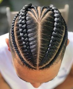 Boy Braid Styles, African American Braided Hairstyles, Braids With Fade, Braid Styles For Men, Braids With Shaved Sides