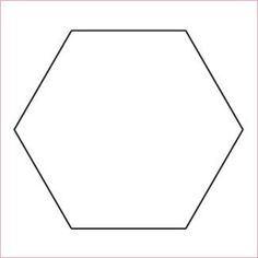 an octagon is shown in the shape of a hexagonal figure with one side missing