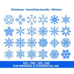 christmas snowflake bundle - winter svg