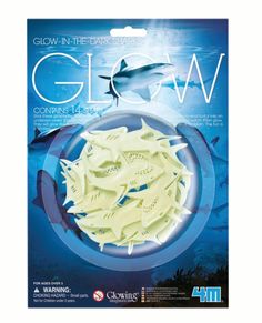 glow in the dark sea creatures are shown on this package for $ 3 99 each