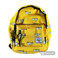 Herschel X The Simpsons Classic Lisa Simpson Yellow Mini Backpack New With Tags We Always Carefully Package And Ships Same Or Next Day!!! Item In Photos Is The Exact Pair You Are Purchasing. Make Sure To Follow Our Store. We List New Inventory Daily And Offer Bundle Pricing.. Yellow School Bags For Back To School, Yellow Summer Bags For School, Yellow Summer School Bags, Trendy Yellow Backpack Bag, Trendy Yellow School Backpack, Yellow Backpack With Adjustable Strap For Back To School, Yellow Summer Bags For On-the-go, Yellow Backpack For School In Summer, Casual Yellow Bag For Back To School