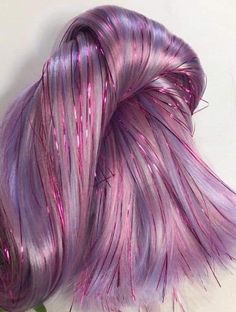 Black Hair Ombre Balayage, Ginger Highlights, Black Hair Ombre, Change Your Style, Glitter Rosa, Hair Tinsel, Fairy Hair, Dyed Hair Inspiration, Glitter Hair