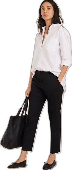 Office Pants With Welt Pockets And Straight Silhouette, Timeless Business Casual Pants, Chic Straight Silhouette Pants For Office, Chic Business Dress Pants With Straight Hem, Chic Dress Pants With Straight Hem For Business, Classic Straight Silhouette Bottoms For Office Wear, Timeless Straight Dress Pants For Work, Fall Office Lady Pants For Workwear, Chic Tapered Leg Dress Pants For Workwear