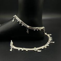 Name of product:  Pure Silver Light Weight Anklet / Silver Payal Weight: 39.5 grams. Length: 26.8 centimeter  FREE EXPRESS SHIPPING -----Feedback::- A satisfied customer is our top priority and your feedback forms the backbone of our success. Don't forget to give positive feedback along with good ratings. Thank You Adjustable Metal Traditional Anklets, Traditional Adjustable Metal Anklets, Silver Ankle Wrap Anklets For Festival, Silver Ankle Strap Anklets For Festival, Festival Silver Ankle Wrap Anklets, Adjustable Metal Anklets For Festivals, Silver Metal Ankle Strap Anklet, Adjustable Metal Anklet For Festive Occasion, Payal Silver