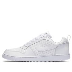 Nike Court BOROUGH Low White/White-White Sneakers/Shoes Summit White Lace-up Sneakers, Nike Court Borough Low, Nike Court Borough, Skate Man, White Shoes Sneakers, Low Sneakers, Nike Cortez Sneaker, White White, Stylish Sneakers