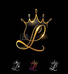 the letter l with a crown on it