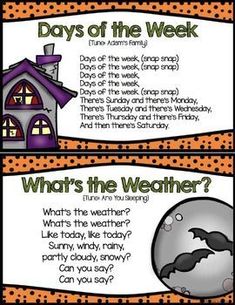 two posters with different types of weather and the words what's the weather?