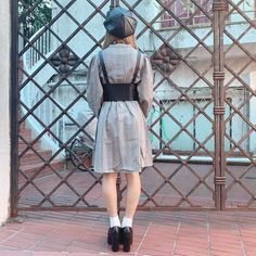 One-piece dress with front hook.

 A dress with hard hooks that can be used for a dark and cute look.


 (one size)

 Shoulder width 35cm

 Sleeve length 80cm

 Sleeve length 59cm

 Width 45cm

 Waist 66~114cm

 Total length 91cm


 ■ Country of Origin: China

 ■Material: 100% polyester


 Notes

 ■About size

 Actual dimensions are measured when laid flat. Please note that there may be slight differences depending on the material.


 ■About color
 
Please note that the colours of the actual pr Harajuku Mini Dress For Cosplay, Harajuku Style Winter Cosplay Dresses, Fitted Harajuku Style Dresses For Fall, Harajuku Dresses For Alternative Fashion, Fall Cosplay Mini Length Dress, Black Suspender Dress For Fall, Vision Street Wear, Power To The People, Knit Sweatshirt