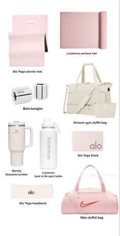 Workout Bag Essentials, Pink Princess Aesthetic, Cute Workout Outfits, Gym Essentials