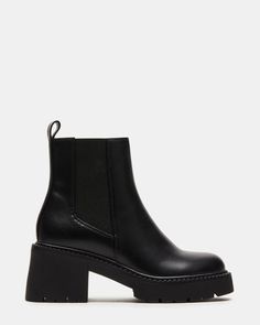 Black Boots Outfit Ankle, Black Platform Ankle Boots, Cute Boots For Women, Everyday Heels, Lug Sole Booties, Fall Winter Boots, Aesthetic Adventure, Chunky Heeled Boots, Black Boots Outfit