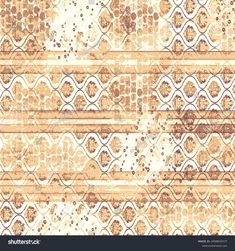 an old and worn wallpaper pattern in brown and white colors stock photo - 9579