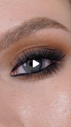 Smokey Neutral Eye Makeup, Subtle Black Smokey Eye, Lower Eye Makeup, Smoked Eye Makeup, Matte Smokey Eye, Night Out Glam, Golden Eyeshadow, Eye Crayon, Neutral Eye Makeup