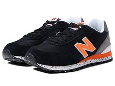 New Balance Classics ML515V3 - Men's Shoes : Black/Vibrant Orange : New Balance 515 sneakers are a new balance classic that is here to stay. The breathable mesh upper, reinforced with leather and padded at the collar, highlights a shoe that is expertly crafted for comfortable support during running or constraining. The New Balance Classics ML525 sneakers offer the ideal combination of a classic silhouette with modern technology for all-day comfort and style. Padded footbed, collar and tongue. Ca New Balance Lace-up Training Sneakers, New Balance Low-top Training Sneakers, New Balance Low-top Sneakers For Training, New Balance Lace-up Walking Shoes For Training, New Balance Training Sneakers With Rubber Sole, New Balance Low-top Walking Shoes For Training, New Balance Low-top Athletic Fit Walking Shoes, New Balance Athletic Fit Low-top Walking Shoes, New Balance Slip-resistant Sneakers For Running Errands