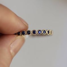 Sapphire Eternity Band Blue Sapphire Eternity Ring 14K Solid | Etsy Sapphire Eternity Band, Sapphire Eternity Ring, Diamond Signet Ring, Gold Sapphire Ring, Saphir Ring, Ring Inspo, Sapphire Band, Sapphire Rings, Ringe Gold