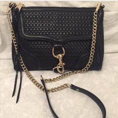 9/10 Condition. Great Bag. Can Be Worn With Long Or Short Straps (Adjustable) You Will Not Find This Material Bag Anywhere! Will Give A Better Price On Another Site Rebecca Minkoff Mac, Rebecca Minkoff, 9 And 10, Crossbody Bags, Mac, Bag Lady, 10 Things, Women Shopping, Black