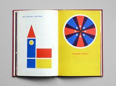 an open book with colorful illustrations on it