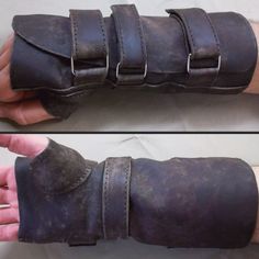 Leather Fingerless Glove, Post Apocalyptic Leather Glove Post Apocalyptic Accessories, Post Apocalyptic Clothing, Jedi Cosplay, Leather Fingerless Gloves, Leather Gauntlet, Leather Bracers, Larp Costume, Shoulder Armor, Leather Armor