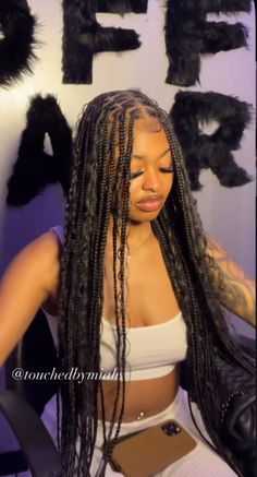 Braids Black Women, Black Women Braids, Pretty Braids, Big Box Braids Hairstyles, Goddess Braids Hairstyles, Cute Braided Hairstyles, Quick Weave Hairstyles, Braids Hairstyles Pictures