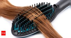 Best Hair Straightening Brushes For Lustrous & Frizz-Free Perfection In Minutes | - Times of India Best Hair Straightener, Polished Hair, Hair Straighteners, Keratin Hair, Styling Brush