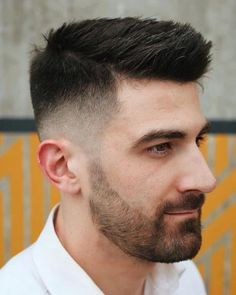 Short Textured Quiff Haircut - What Is It? How To Style It? – Regal Gentleman Short Hairstyles For Men With Beards, Hair Style For Mens Men, Mens Hair Styles Short, Beard Styles For Men Shape, Hairstyle For Men Short, Short Hair Styles For Men, Hairstyles For Men Short, New Beard Style, Trending Hairstyles For Men