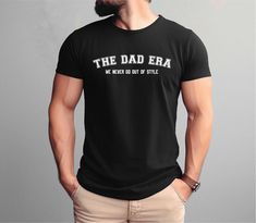 Swift Concert, Swiftie Fan Shirt, Music Concert Shirt, In My Dad Era, The Dad Era Shirt, Swiftie Dad Era, Swifty Dad Tee, Father's Day Gift, Swiftie Concert Shirt, Dad Swiftie Shirt, Dad of Swiftie Tshirt. PLEASE CONTACT US FOR MORE COLOR AND SİZE OPTIONS https://evocativecreationsco.etsy.com PRODUCT DESCRIPTION                                                                                                      BELLA CANVAS 3001 UNISEX SHIRTS: This updated unisex essential fits like a well-loved Casual Fitted Tops For Father's Day, Fitted Casual Tops For Father's Day, Fitted Short Sleeve T-shirt For Father's Day, Swiftie Shirt, Concert Shirts, Fan Shirts, Music Concert, Shirt Store, Dad Birthday