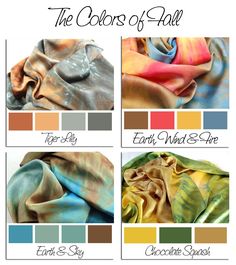 the colors of silk are shown here