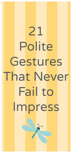 the cover of 21 polite gestures that never fail to impress