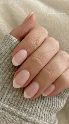 Gel Nails French, Subtle Nails, Her Nails, Round Nails, Nails 2024