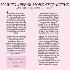 Appear More Attractive, Femininity Tips, Relationships Are Hard, Practicing Self Love, A Healthy Relationship, Self Care Bullet Journal, Writing Therapy, Self Concept, Get My Life Together