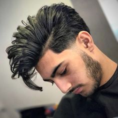 Mens Sideswept Hair, Young Mens Hairstyles, Quick Hair, Boy Hair, Long Hair On Top, Mens Haircuts