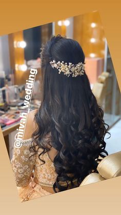 #HairGoals #HumanHair #Wigs #HairExtensions
#HairWeaves Tips Bridal Long Hair, Bridal Hair Decorations, Hairstyles For Gowns, Bridal Hairstyle Indian Wedding, Bridal Hairdo