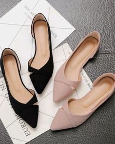 Office Flats, Casual Shoes Women Flats, Women Casual Flats, Flats Shoes Comfortable, Point Shoes, Casual Flat Shoes, Leather Flat Shoes, Pointed Toe Shoes, Pointed Toe Flats