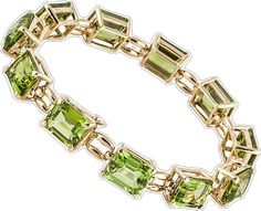 Luxury Yellow Gold Emerald Cut Bracelet, Formal Yellow Gold Octagon Bracelets, Luxury Green Rectangular Bracelets, Formal Green Gold Jubilee Bracelet, Green Jubilee Gold Bracelet For Formal Occasions, Formal Green Rectangular Bracelet, Formal Green Rectangular Bracelets, Green Rectangular Bracelet For Formal Occasions, Green Rectangular Bracelets For Formal Occasions