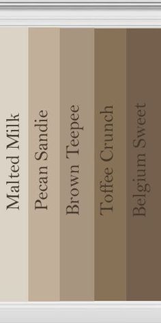 some brown and white colors are in the same color scheme