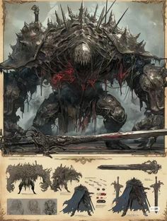 the concept art for warhammer