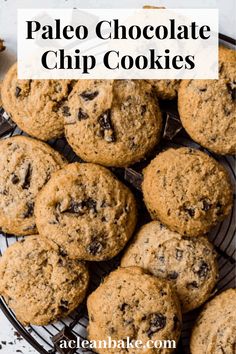 palen chocolate chip cookies on a cooling rack