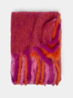 Shop the Pink Aza Handwoven Mohair Blanket by Lena Rewell at the official Abask online store. Enjoy free shipping for orders $200+ Colour Spectrum, Mohair Blanket, Color Spectrum, Mohair Wool, Flower Petals, Soft Pastel, The Pink, Finland, Blankets & Throws