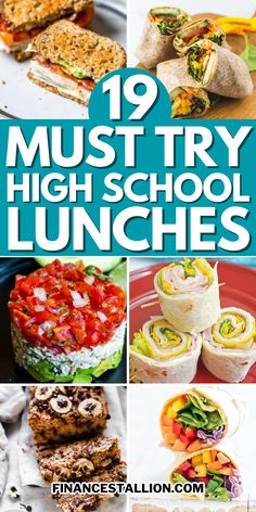 High school lunch ideas made easy. Discover healthy school lunches, quick lunch ideas for kids, and nutritious school meals. Explore easy lunch recipes for teens and fun lunch ideas for high schoolers. Try packed lunches for high school with creative lunchbox ideas and balanced meals. These high school meal prep ideas include high-protein lunches and vegetarian school lunches. Make-ahead school lunches on a budget ensure convenience. Enjoy kid-friendly lunches with fruit and veggies. Summer Break Lunch Ideas, Easy Lunch Recipes For Teens, Quick Lunch Ideas For Kids, Vegetarian School Lunches, Easy Make Ahead Lunches, Lunches On A Budget