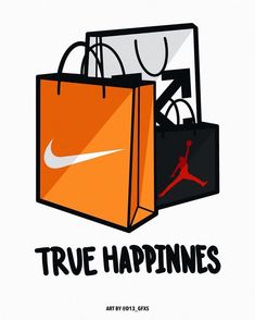 Plakat Design Inspiration, Nike Shopping, Nike Wallpaper Iphone, Nike Bag, Sneakers Illustration, Sneakers Wallpaper, Dope Cartoons, Nike Art, Shoes Wallpaper