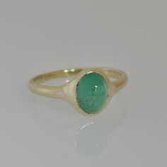 Green Emerald Ring, Unique Jewelry Gifts, Gold Circle, 18k Gold Ring, Gift For Daughter, Gold Gift, Tourmaline Ring, Ring Oval, Handmade Rings