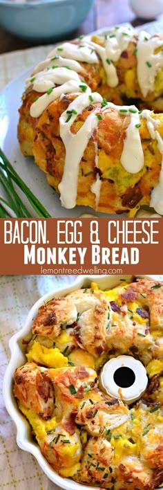 bacon, egg and cheese monkey bread recipe