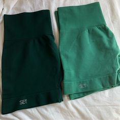 Bundle Of 2 Set Active Shorts. Both Size Xl. One Is A Darker Green And The Other One Is A Lighter Green. Never Worn These Clothes Green, Workout Short, Set Active, Athletic Workout, Athlete Workout, Active Shorts, Shorts Athletic, Women Set, 2 Set